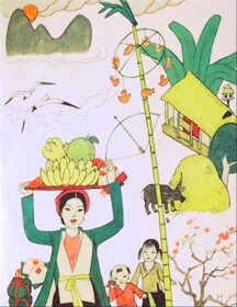 Illustration du cay neu pour un livre d'enfant