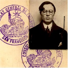 1932 - Laisser passer du Consulat de France  San Francisco