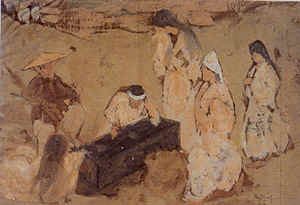 coll. Duc Minh, Ho Chi Minh, huile, 44x30 cm