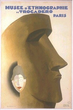 Paul Colin - Affiche du muse d'ethnographie - 1930